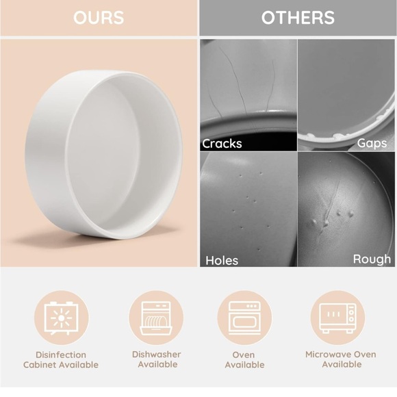 SPUNKYJUNKY Dog and Cat Ceramic Pet Bowls with Wood Stand - Picture 9 of 9